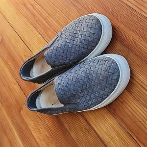 M. Gemi The Cerchio Woven Gray Nubuck Leather Slip on Shoes Size 37